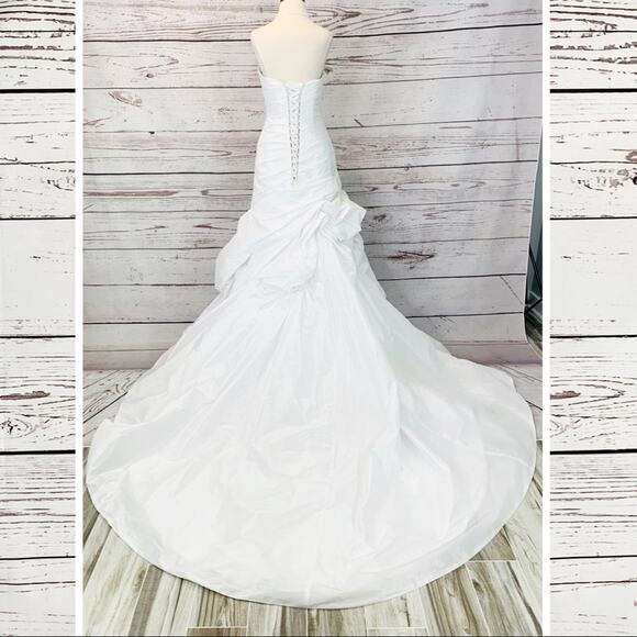 Maggie Sottero Couture Size 10 Strapless Mermaid Dress - Picture 2 of 9